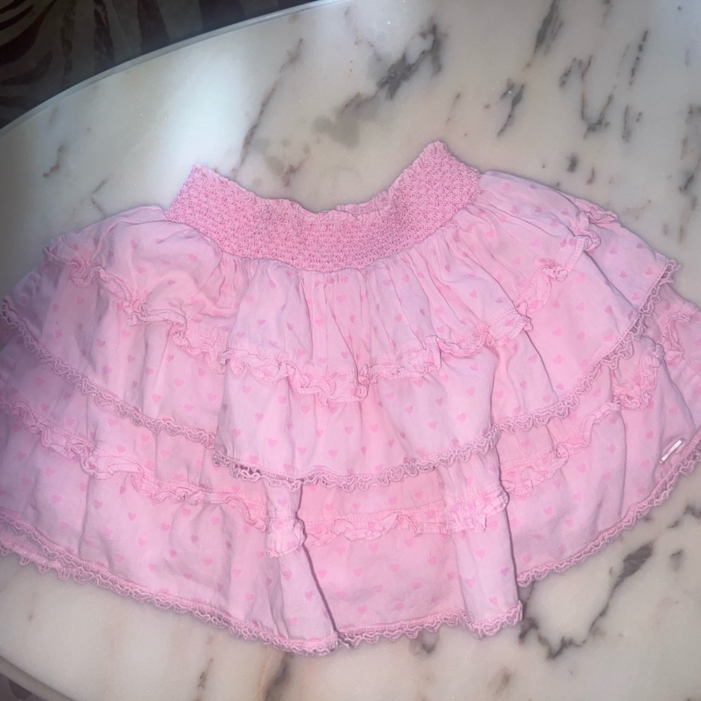 Love Shack Fancy x American Girl collab size s 7/8 two Billie heart skirts